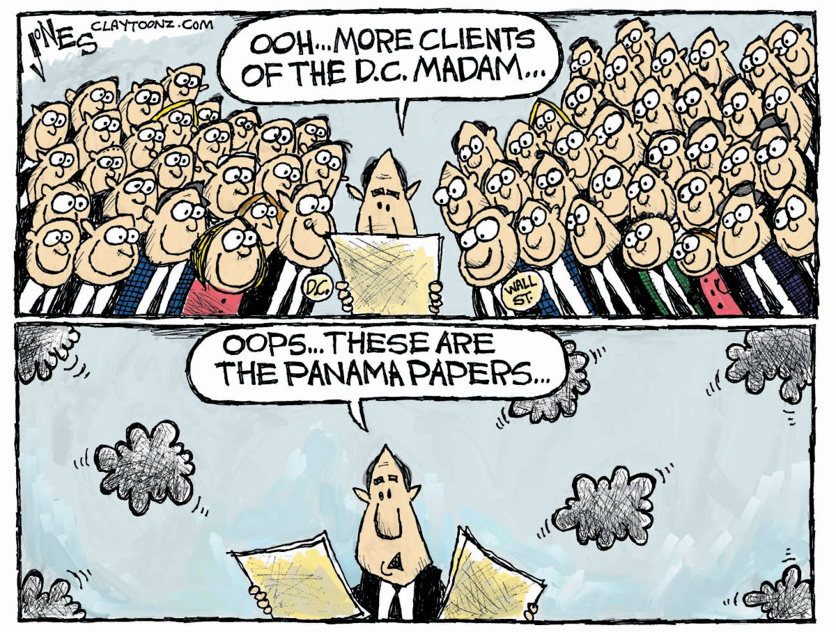 panama papers cartoon